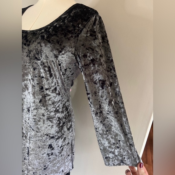 Y2K SLINKY BRAND Crushed Velvet Tunic Top Whimsigoth Fairy Grunge Vamp | Size S - Picture 6 of 11